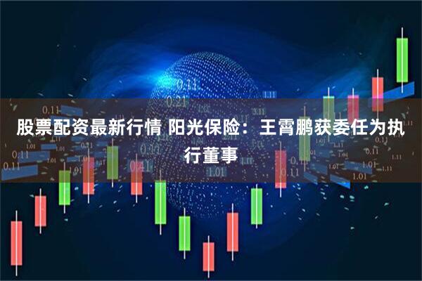 股票配资最新行情 阳光保险：王霄鹏获委任为执行董事